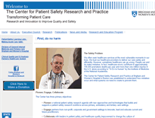 Tablet Screenshot of patientsafetyresearch.org